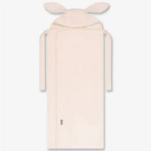  - מגבת לתינוק עם קשירה 100% כותנה – שמנת