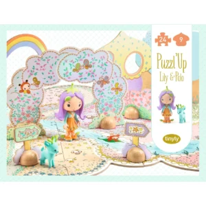  - פאזל רצפה לילדים 24 חלקים טינילי DJECO – לילי ופולו