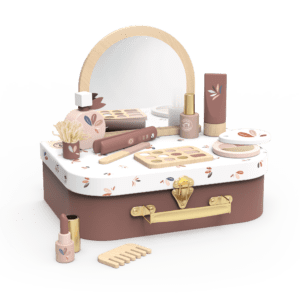  - מזוודת איפור לילדות מעץ SPEEDY MONKEY