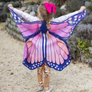  - תחפושת פרפר לילדות – כנפי פרפר מונרך מידה 4-6
