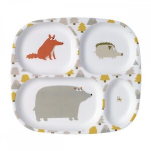  - צלחת מחולקת מלמין – פיקניק ביער