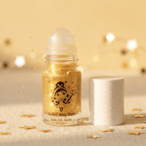  - איפור לילדים רול און בודי גליטר MISS NELLA – זהב ASTROGLOW