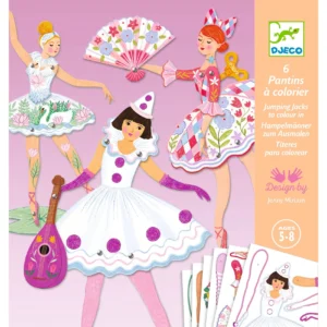  - יצירה עם סיכות מתפצלות – מריונטות בלרינות